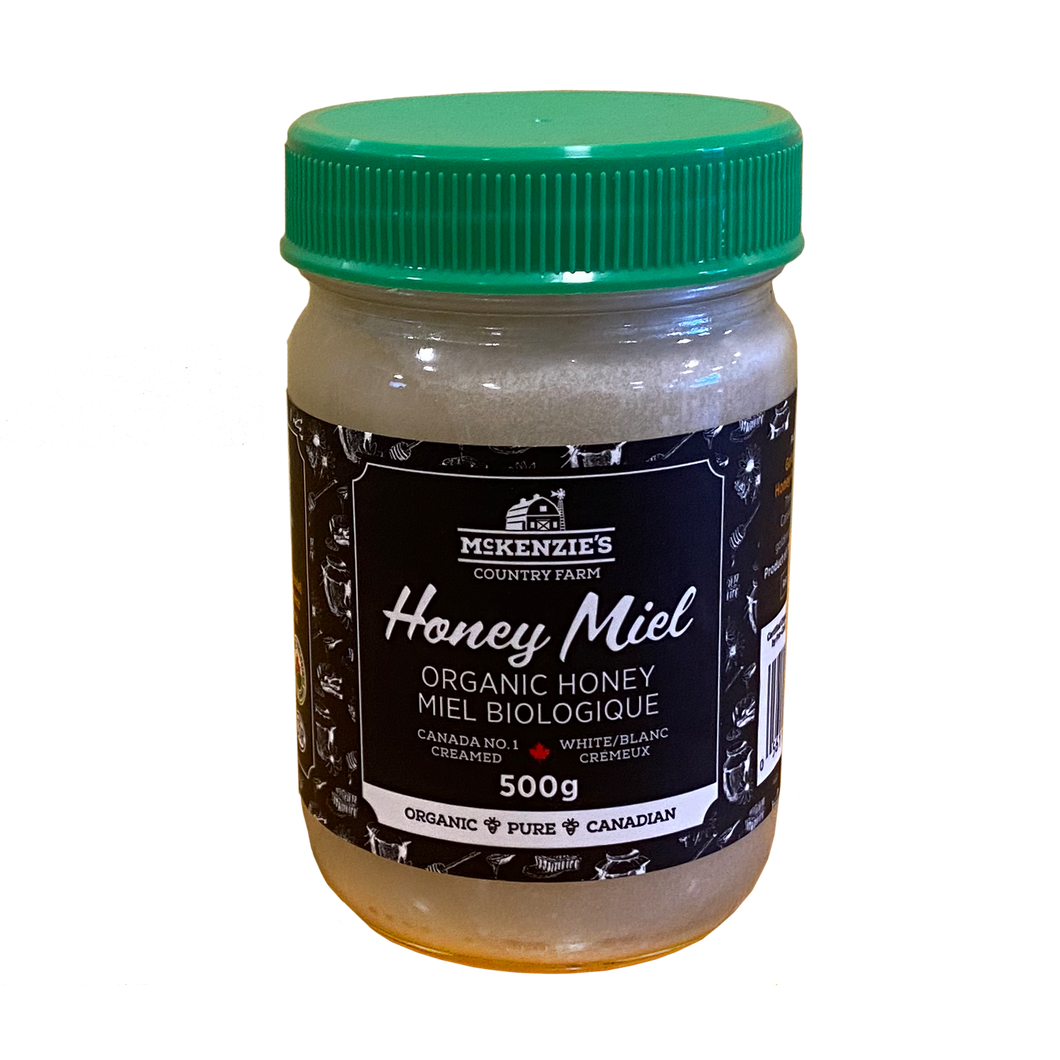 12 x 500g Organic Creamed Honey